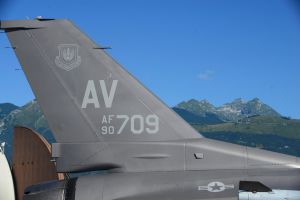 First flight for new F-16 paint job at Aviano